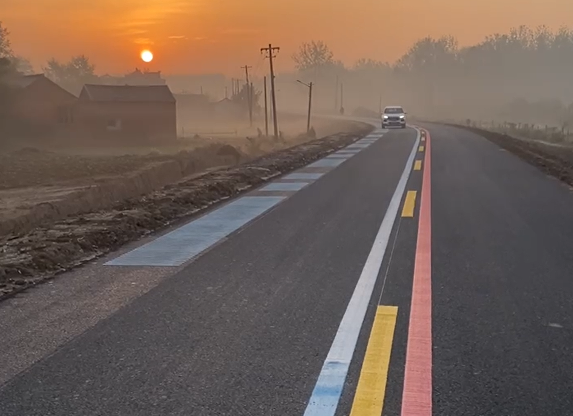 凸起型音乐公路设计施工流程